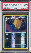 2009 POKEMON PLATINUM ARCEUS #23 OMASTAR-REVERSE FOIL PSA 9 on eBay