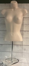 Female Mannequin Form Flesh  Metal Stand  Hanging Hook / Women Torso Display 