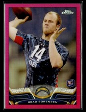 2013 Topps Chrome #67 Brad Sorensen Pink Refractors #/399 Rookie card. rookie card picture