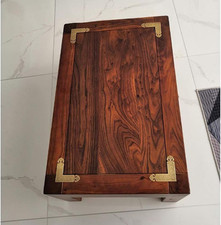 4Pcs Antique Embossing Brass Decorative Corner Protectors Braces Classical Fu...