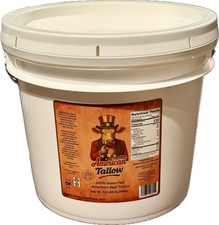 1 Gallon 100 Grass-Fed Beef Tallow, 7.2 LBS, Pasture-Raised, Non-GMO, Bulk