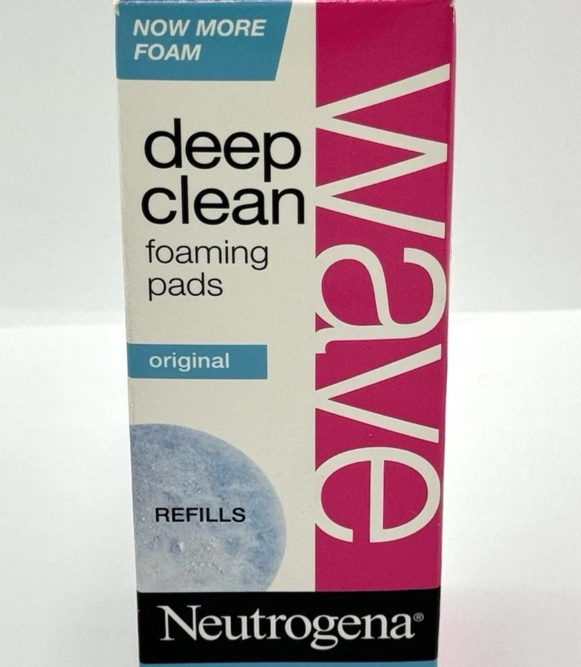 Almohadillas de espuma Neutrogena Wave Deep Clean 7 unidades de recarga nuevas en paquete Foto 3 de 3