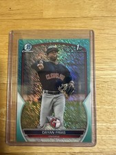 2023 Bowman Chrome Prospects Aqua Shimmer Refractor /125 Dayan Frias #BCP-26 