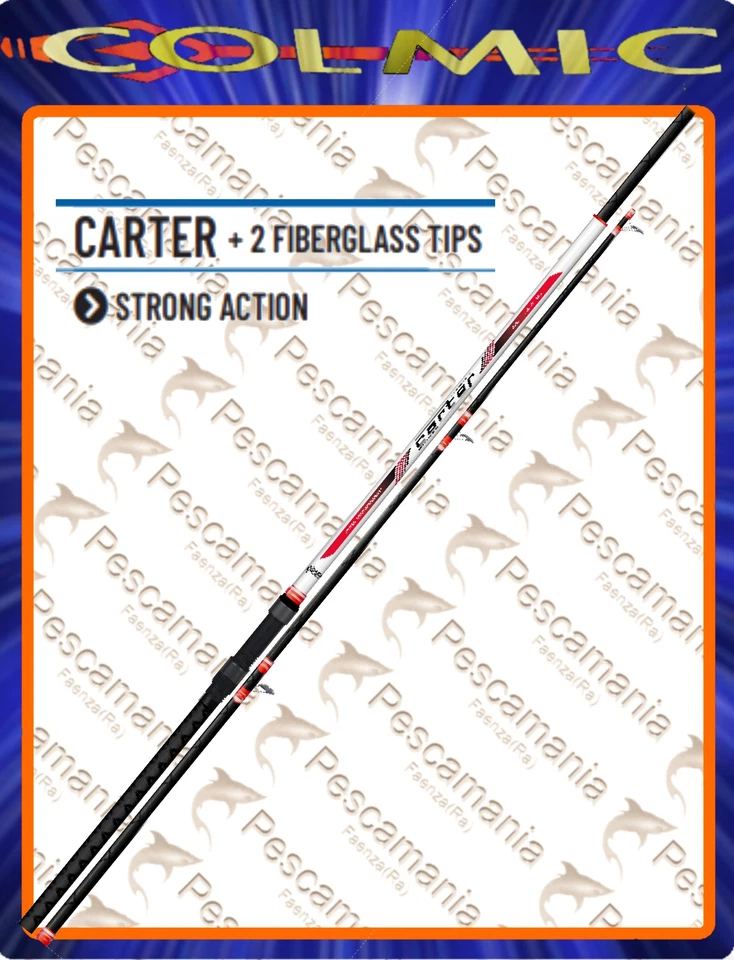 Canne colmic CARTER mt 2.70 50-300gr. bolentino 2 scions en carbone - Photo 1/2
