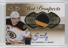 2013 Fleer Showcase Hot Prospects Tier 1 /375 Carl Soderberg #169 Patch Auto f0l