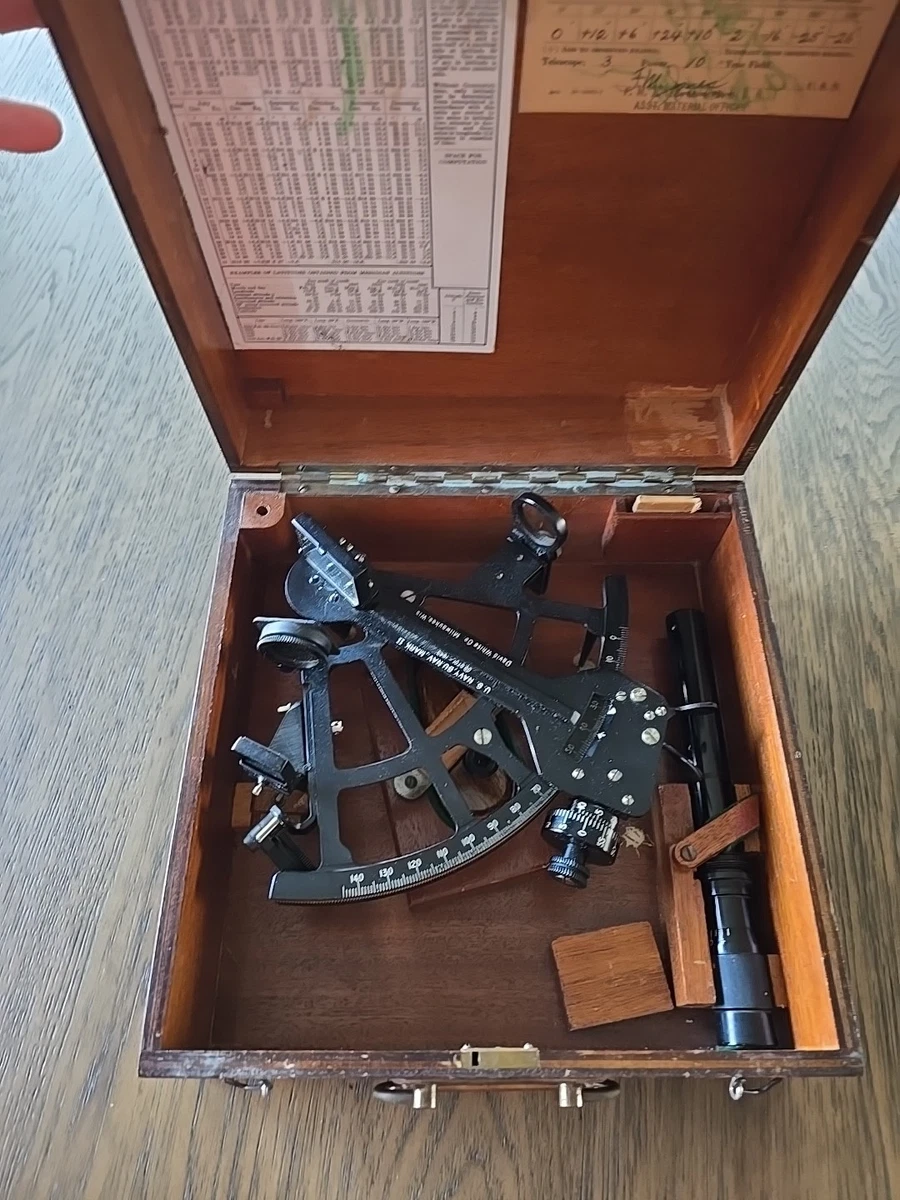 US Navy Sextant Antique Maritime Navigational Instruments for sale