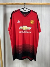 MANCHESTER UNITED 2018 2019 HOME SHIRT Adidas Size XL