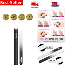 Luxury Crystal Glass Nail File Set, Double-Si...