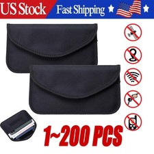 1-200Pack Faraday Bag Cell Phone Wallet Blocker Radiation Signal Shielding lot