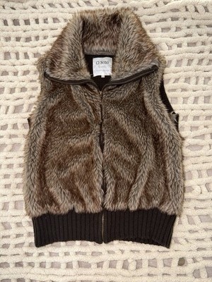 Ci Sono by Cavalini Faux Fur Vest Size  Large
