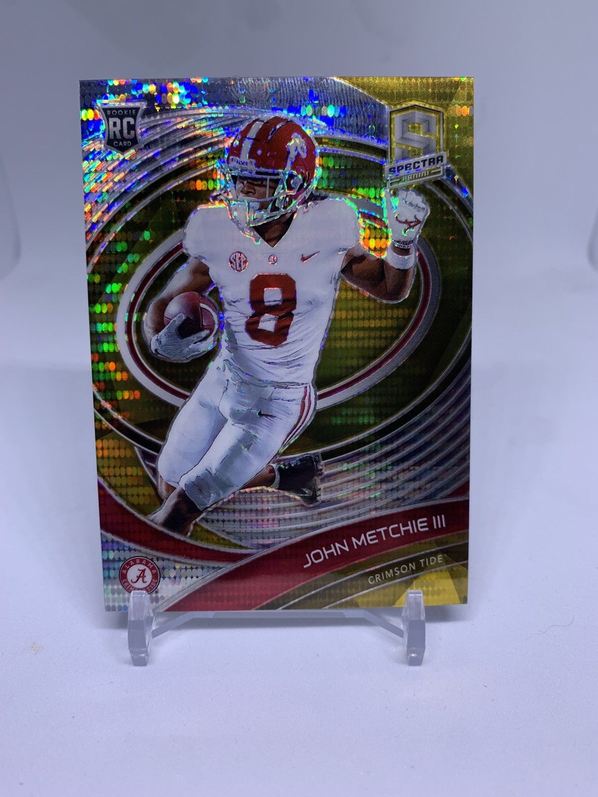 John Metchie Panini Chronicles Draft Picks Spectra #20 Gold