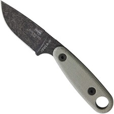ESEE Knives Izula-II Fixed Blade Knife, w/Micarta Handle, Molded Sheath,  Clip