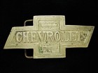 NG03126 VINTAGE 1970s **CHEVROLET** CAR COMPANY SOLID BRASS BARON BELT BUCKLE