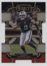 2023 Panini Select Concourse Black & Red Prizm Die-Cut Tyree Wilson #60 1o8k