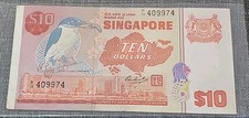 Singapore 10 Dollars 1980 Pick #11b Very Fine B/98