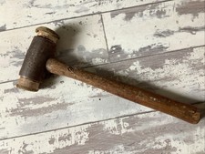 Vintage Thor Style Hide Hammer Soft  Hit Hammer Old Tool 580g Handle 26cm