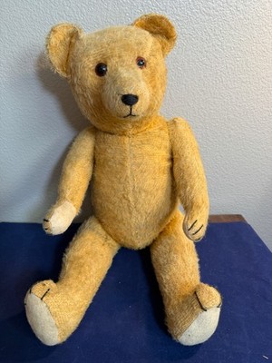 Rare! Antique 30's-40s  19'' Hans Leh Gold Mohair Bear-Coburg, Germany, Jointed