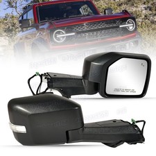 Right Passenger Side Heat Mirror W Blind Spot Camera For Ford Bronco 2020 -2025 Right Passenger Side Heat Mirror W Blind Spot Camera For Ford Bronco 2020 -2025