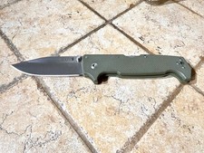 Cold Steel SR1 S35VN Tactical Folding Knife 4" Blade, G-10 Green Handle