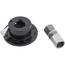 6-Bolt Black Quick Release Steering Wheel Hub Hex for 3/4" Shaft