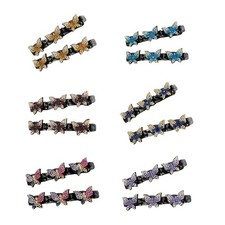 Butterfly Shape Rhinestones Hair Clip for Women Daily Styling Bangs Side Hair