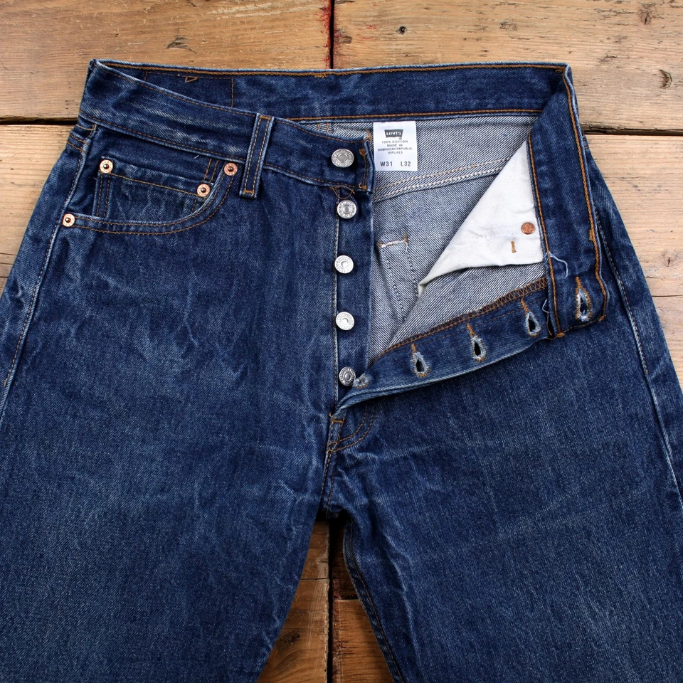 Vintage Levis 501 XX Jeans 28 x 28 Stonewash Straight Blue Womens Red Tab - Image 3 of 4