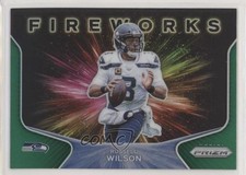 2020 Panini Prizm Fireworks Green Prizm Russell Wilson #11 0ax5
