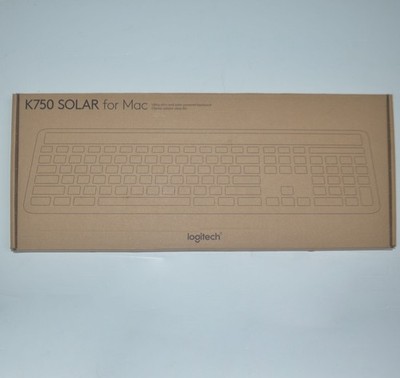 New LOGITECH K750 Wireless Solar Ultra-Slim Keyboard for Mac