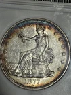 1877 S Trade Dollar $1 ANACS AU50 "Soapbox"Toned #878042