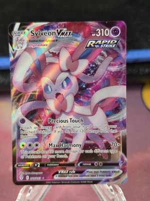 Sylveon VMAX 075/203 SWSH07 Evolving Skies Holo Ultra Rare Pokémon Card NM Eng
