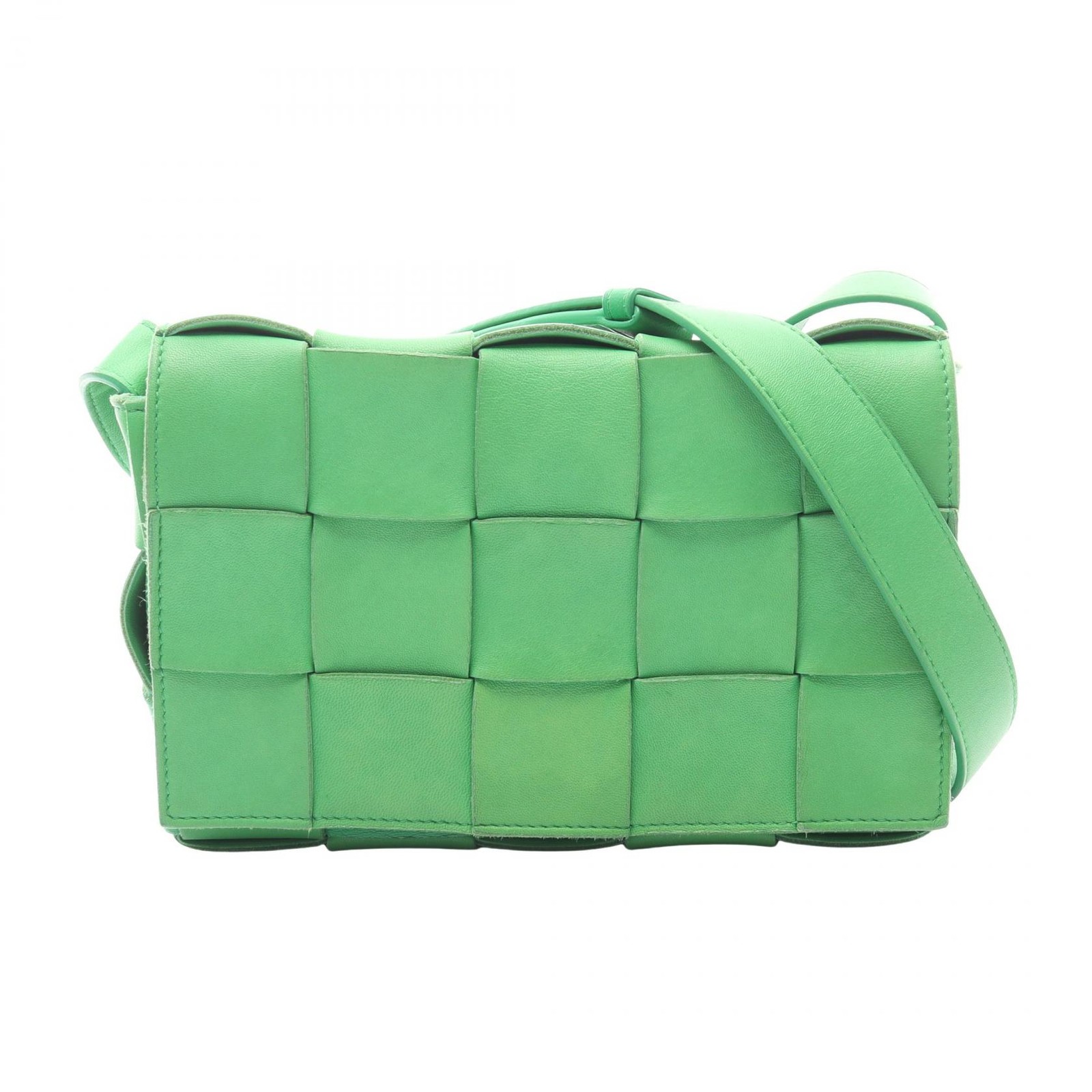 BOTTEGA VENETA Cassette Crossbody Maxi Intrecciato Shoulder Bag 578004 leather