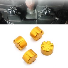 Billet Machined Head Bolt Cover Cap For T120 Thruxton Scrambler Street Cup Gold