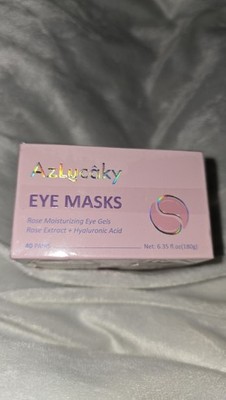 Azlycaky Rose Moisturizing Eye Masks Hyaluronic Acid 40 Pairs Exp 04/28