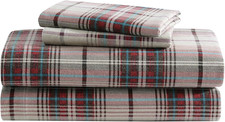 Eddie Bauer - Flannel Sheets Queen Size, Anti-Pilling Wrinkle Resistant Cotton