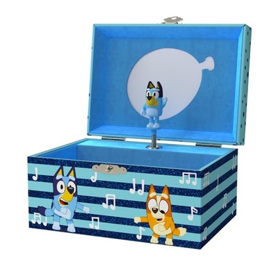 Bluey Musical Jewelry Box for Girls Spinning Figurine Storage Box