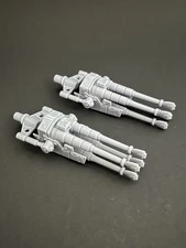 -FULLY PAINTED-  2 Star Wars Legacy Millennium Falcon TURRETS- 3.75” TVC Figures