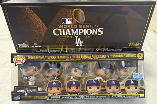 Funko Pop Los Angeles Dodgers 2024 MLB World Series Champions 5-Pack (Exclusive)