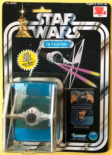Vintage 1978 Star Wars - TIE FIGHTER  (w/original card & bubble)  Die Cast..!!