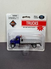 Boley International Flat Bed Roll Back Truck 187 Ho Scale Die Cast Blue Silver