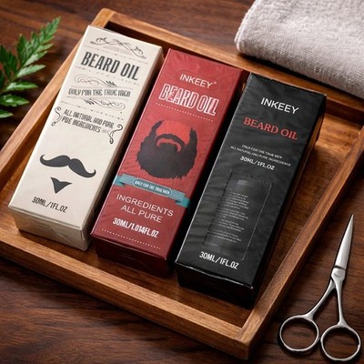 INKEEY Beard Oil Set Of 3 Growth Enhance Texture All Natural ''Only For True Men''
