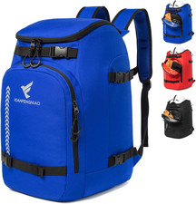 Ski Boot Bag,50L/70L Waterproof Skiing Boot Travel Backpack for Snowboard Boots,
