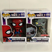 Funko Pop! Marvel What If...? Vinyl Figure Lot (2) Spidey #945, Strange #946