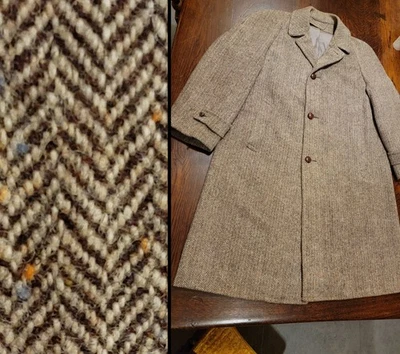 Vintage Harris Tweed Coat In Men's Coats & Jackets for sale - eBay