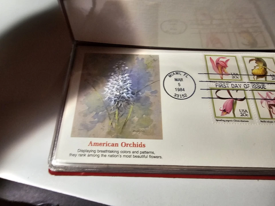 National Postal Forum XVIII MEMENTO American Floral March 5th 1984 FDC'S STAMPS - Image 3 of 4