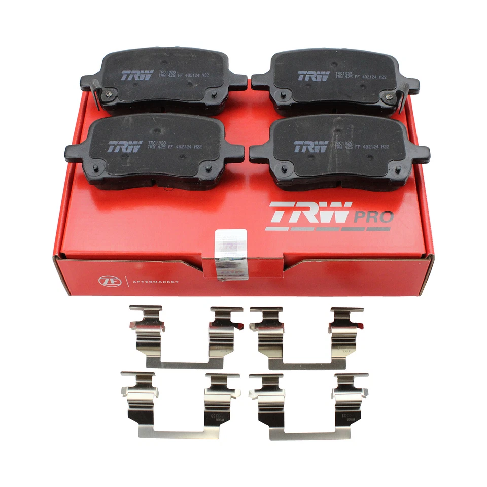Juego de pastillas de freno delanteras de cerámica TRW Pro para Chevy Malibu Pontiac G6 Solstice Saturn Foto 3 de 4