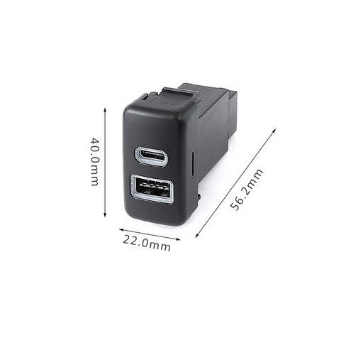 Switch Button Convert USB PD QC3.0 Port Socket For Toyota Tacoma Tundra 4Runner - Picture 2 of 8