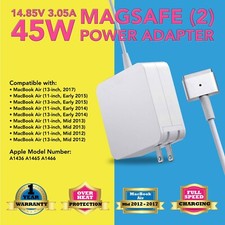45W Power Adapter Charger For Apple MacBook Air 11" 13" 2012-2015 A1436, A1465