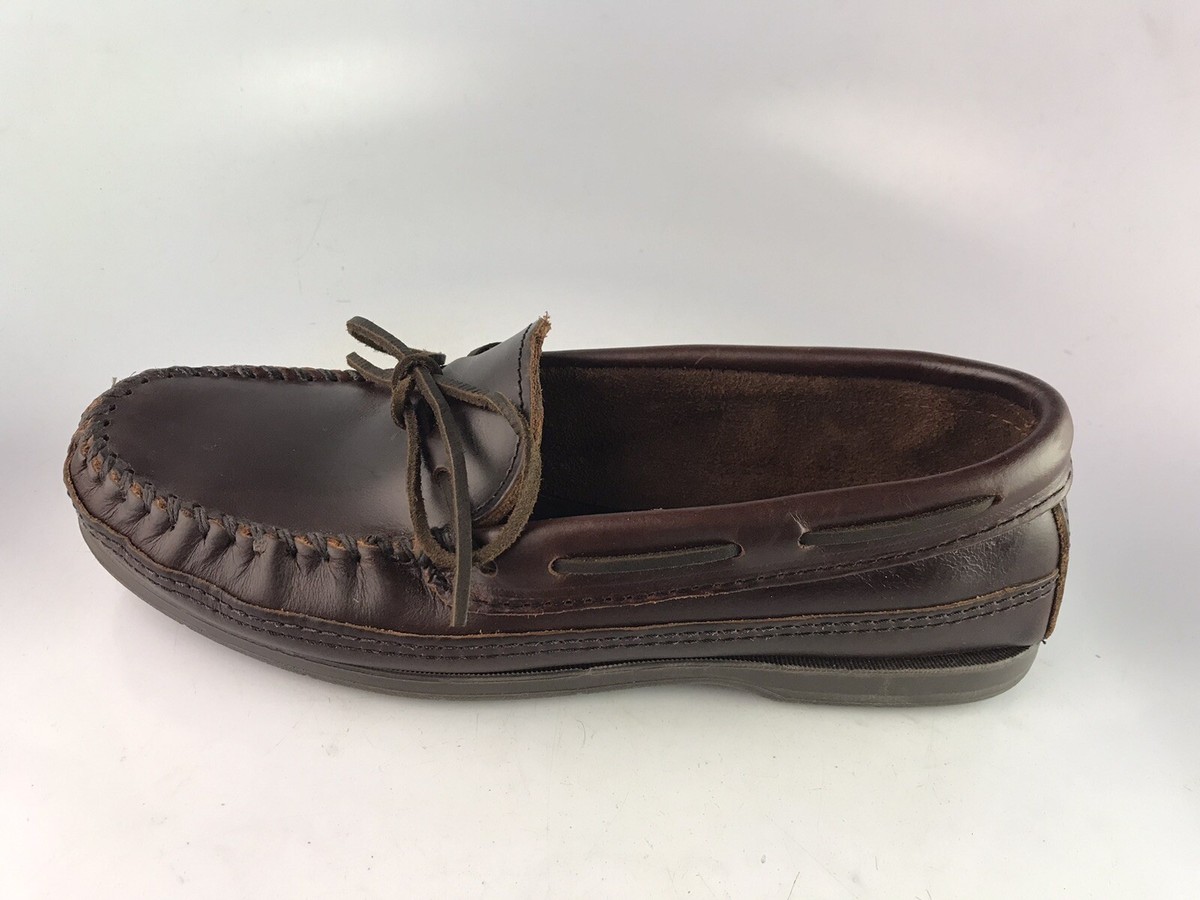 Minnetonka‎ Brown Leather Moccasins Best Minnetonka Moccasins & Boots: Women main image 3