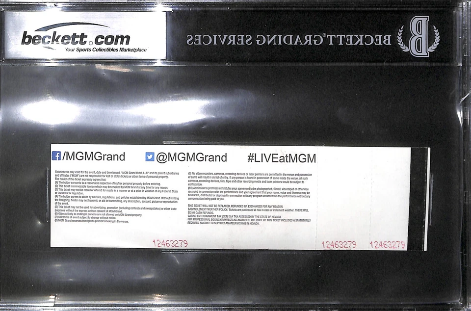 ROBBIE LAWLER VS CARLOS CONDIT SIGNED AUTO'D UFC 195 TICKET STUB CHAMPION HOF - Image 3 of 3