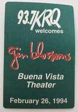 Gin Blossoms 1994 Tour Satin Backstage Pass Otto Gig VIP Concert Crew Unused
